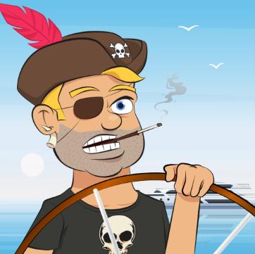NFT Bet Placer's Club Theme Character Luxury Pirate